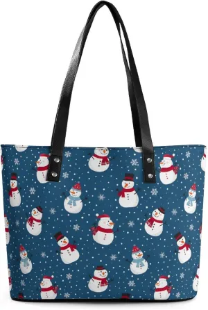Women's Leather Tote Bag Fashion Handbag for Work Travel Shopping Daily Use Large Capacity Shoulder Purse