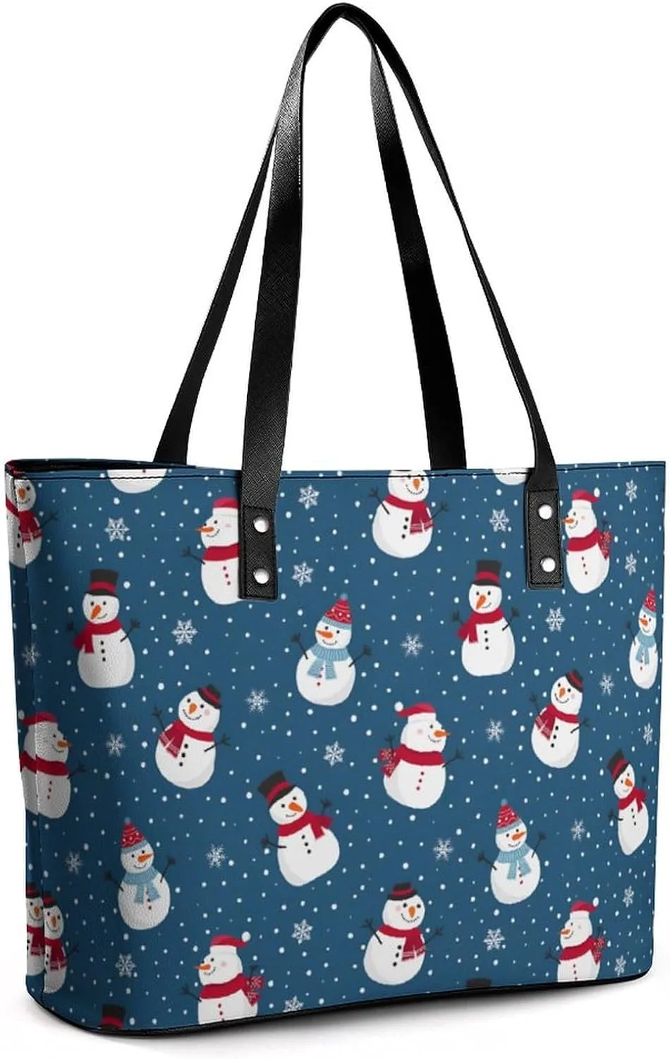 Women's Leather Tote Bag Fashion Handbag for Work Travel Shopping Daily Use Large Capacity Shoulder Purse