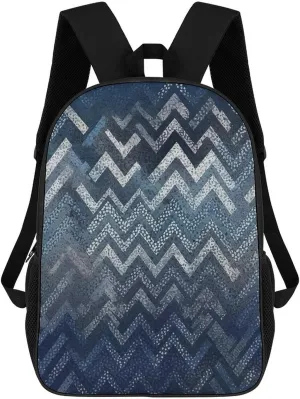 Woodcut Style Backpack Lightweight Casual Laptop Business Daypack Travel Daypack for Women Men