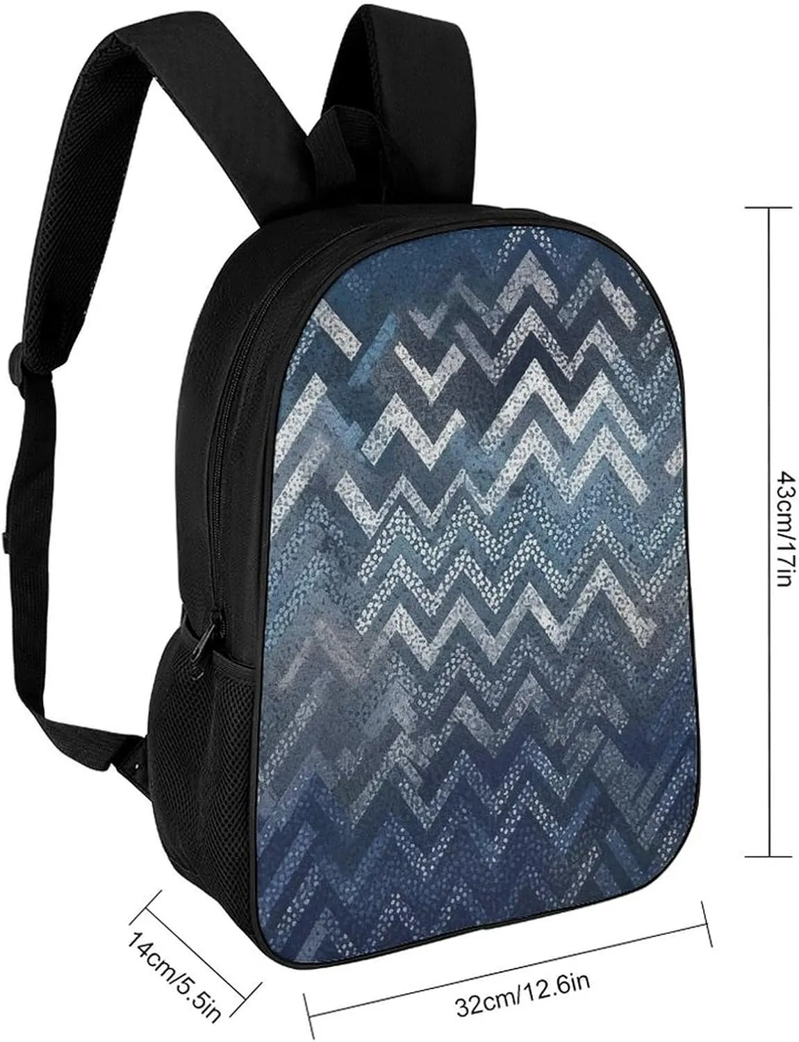Woodcut Style Backpack Lightweight Casual Laptop Business Daypack Travel Daypack for Women Men