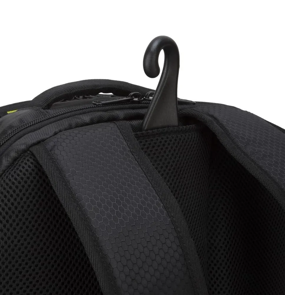 Work and Play Fitness Backpack for 15.6-Inch Laptops, Work Accessories, and Sports Gear (TSB944US) Black/Red