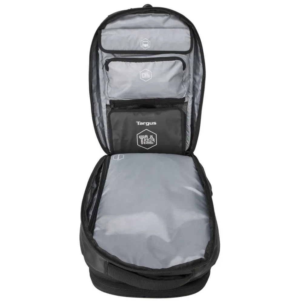 Work and Play Fitness Backpack for 15.6-Inch Laptops, Work Accessories, and Sports Gear (TSB944US) Black/Red