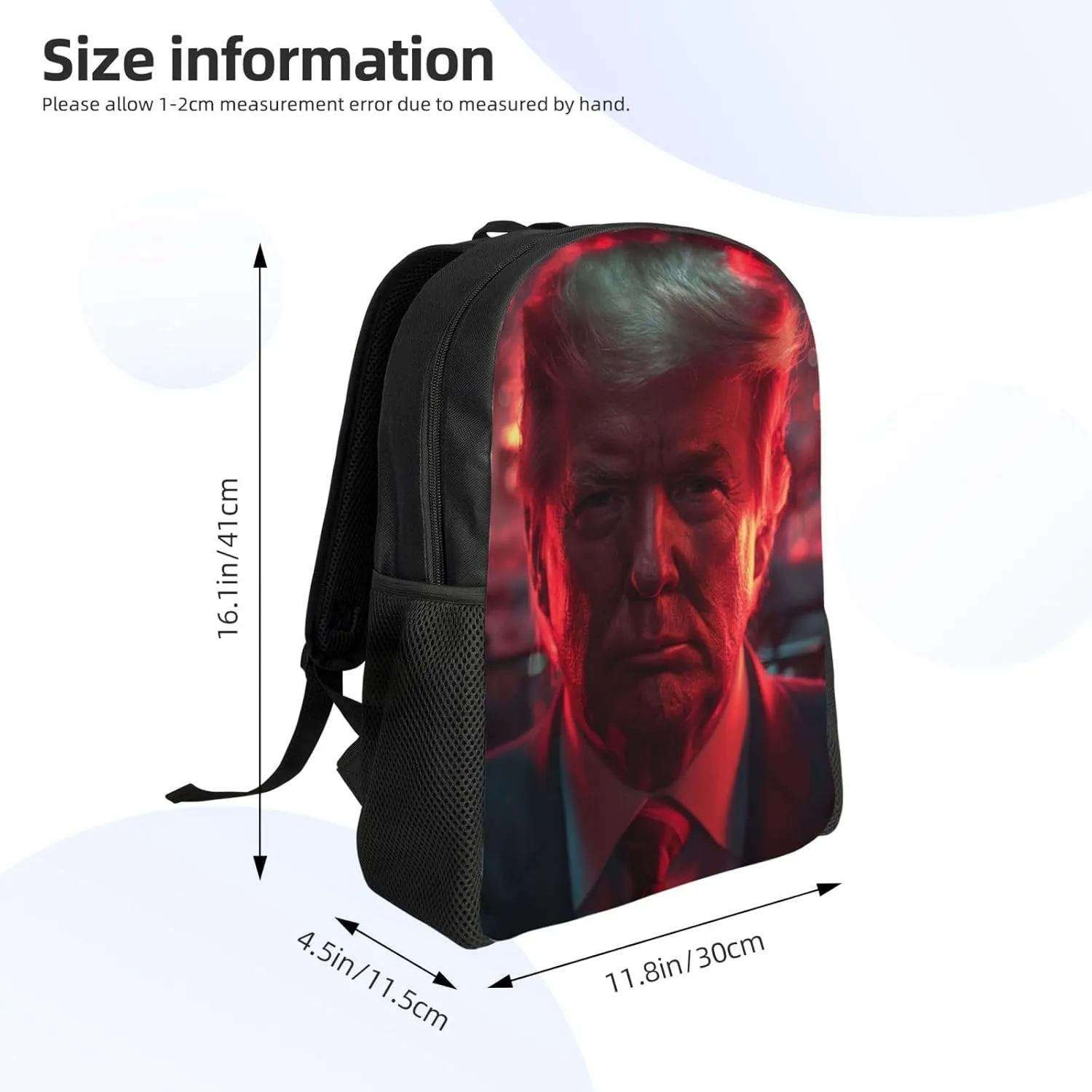 Xerial Trump Cool Backpack Waterproof Anti Theft Durable Light Laptop Bag Backpacks For Women Men Travel Gym Backpack