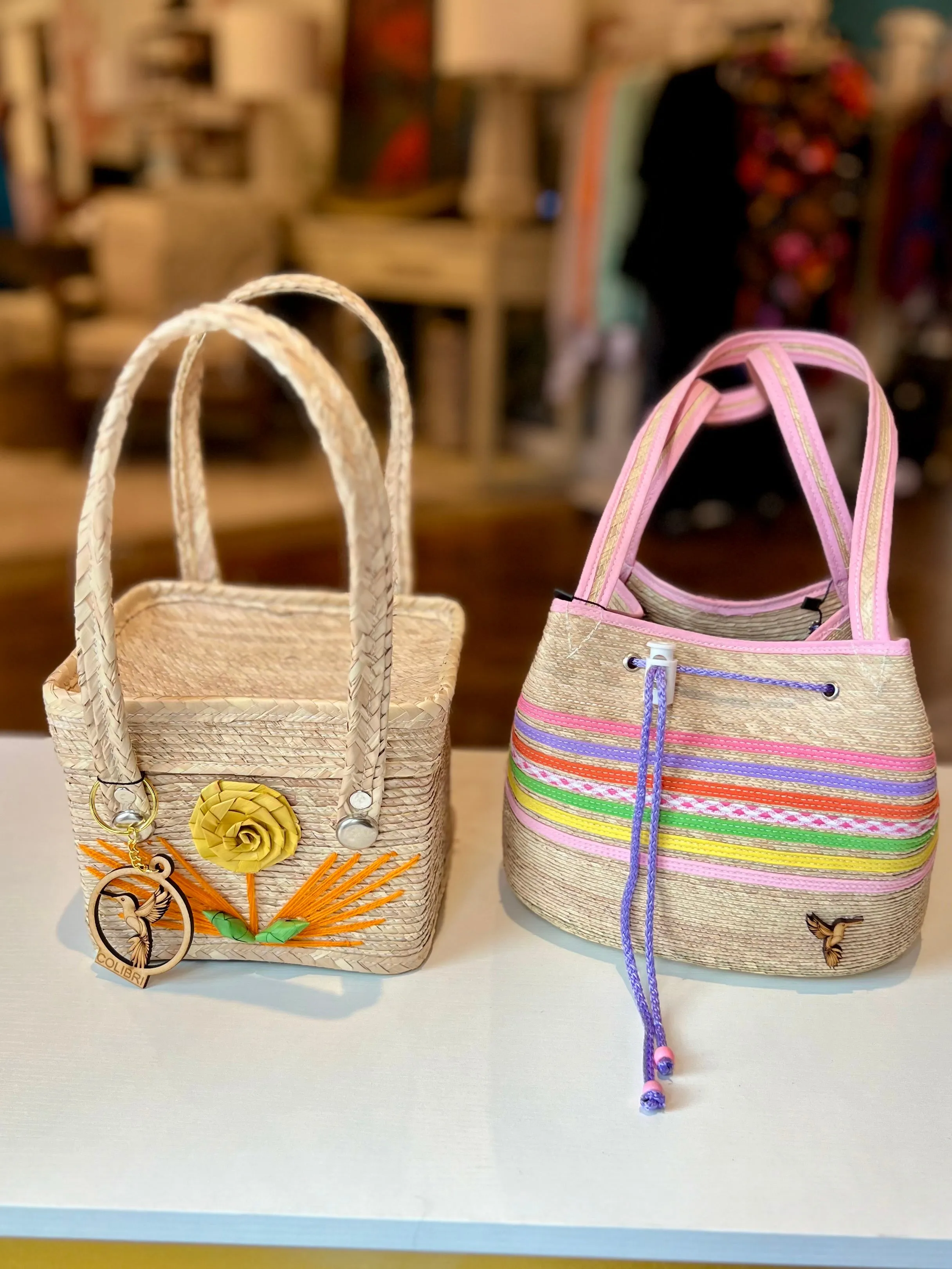 Yellow Flower Top Handle Handbag