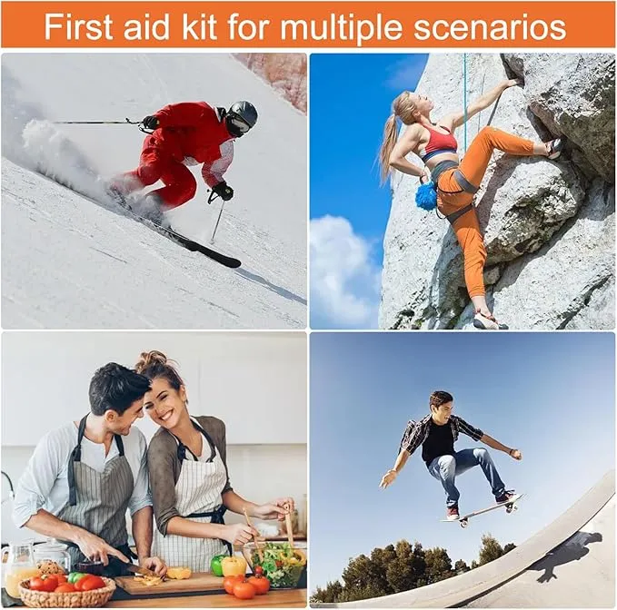 YIDERBO Compact Travel First Aid Kit for Car First Aid Kits Emergency First Aid Kit Home Office