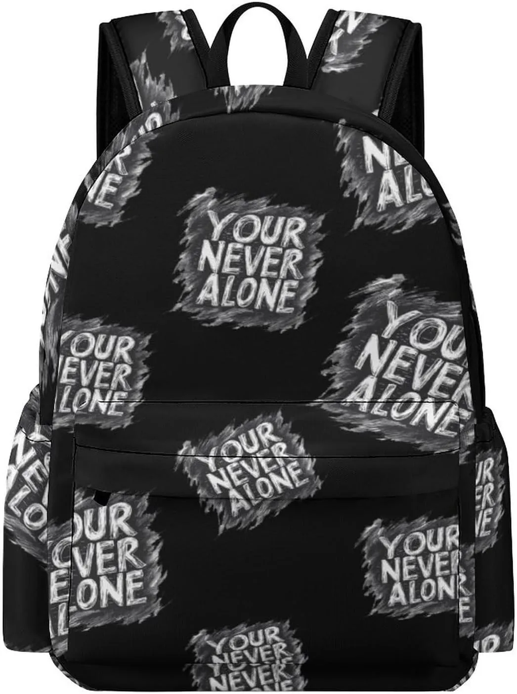 Your Never Alone Backpack for Mens Womens Shoulder Backpacks Travel Bag Laptop 16.5x11.8x5.9in
