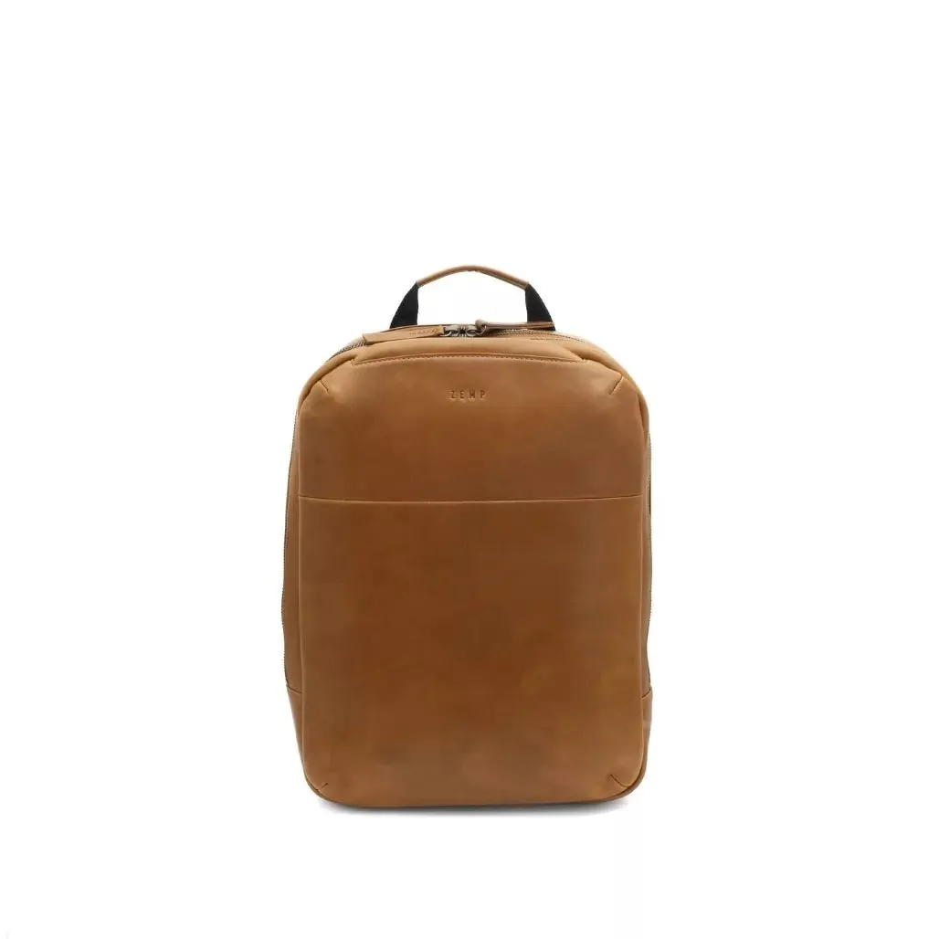 Zemp Charles Leather Backpack (S) | Waxy Tan
