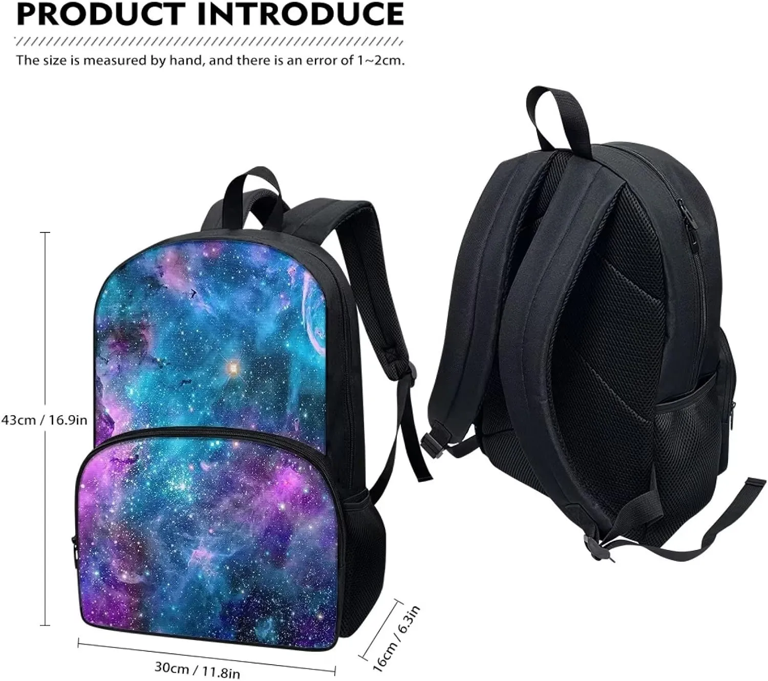 ZFRXIGN Dinosaur Backpack Set Kids School Bag with Lunch Box Pencil Case for Girls Bookbag Purse Bagpack Middle Travel Daypack Rucksack Students Satchel 3D T-Rex Print