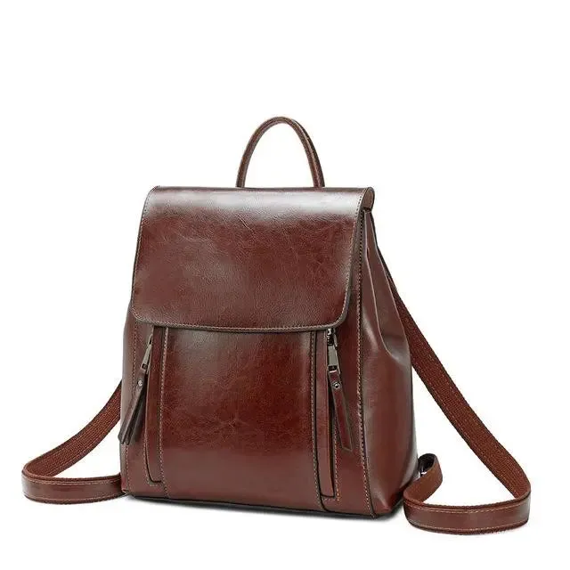 ZIPPERED ELEGANCE BACKPACK