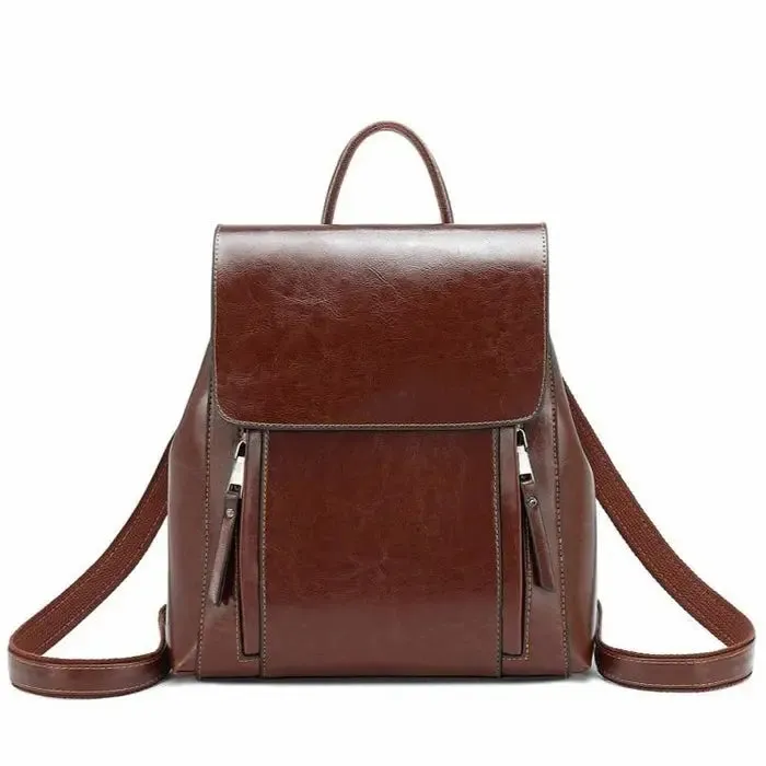 ZIPPERED ELEGANCE BACKPACK