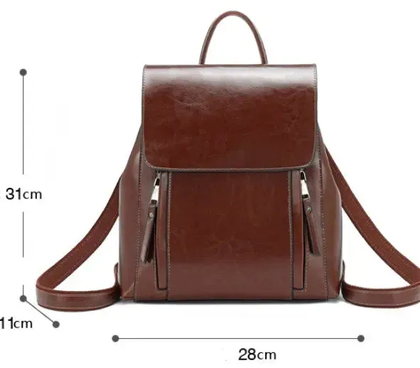 ZIPPERED ELEGANCE BACKPACK