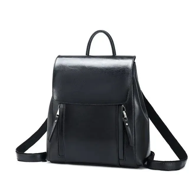 ZIPPERED ELEGANCE BACKPACK