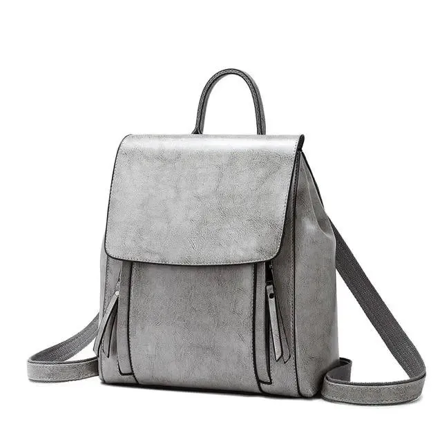ZIPPERED ELEGANCE BACKPACK